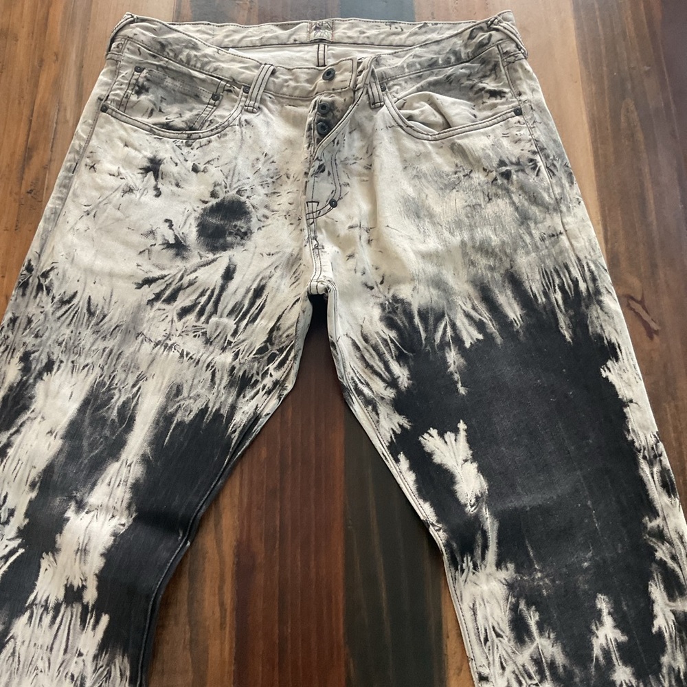 PRPS Black and White Tie-Dye Men's Jeans